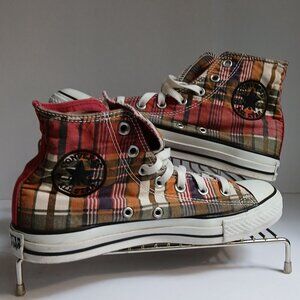 Special Ed  Autumn Colors Plaid Tartan Embroidered Logo Barely Worn M6 W8